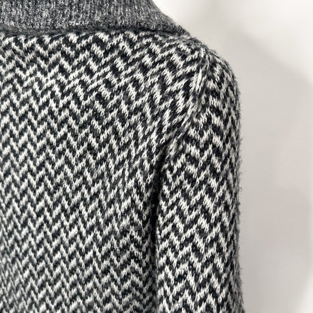 Joe’s Jeans Mohair Blend Herringbone Knit Snap Button Front Cardigan Sweater - Picture 12 of 17